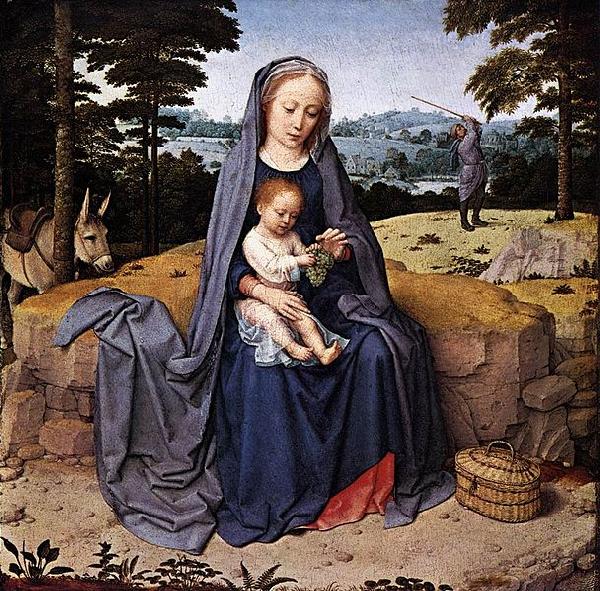Gerard David The Rest on The Flight into Egypt oil painting image